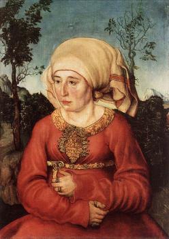 Lucas Il Vecchio Cranach : Portrait of Frau Reuss